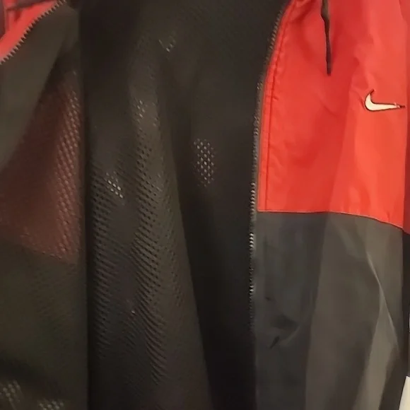Vintage Nike windbreaker men's zip-up red size large - Picture 6 of 8